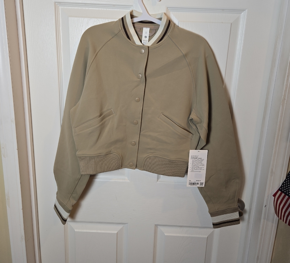 Lululemon Athletica Snap-front Collegiate Jacket